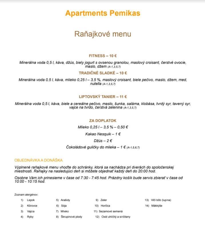 Apartments Pemikas II Liptovský Mikuláš Exteriör bild